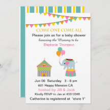 Elefante circo con Baby Shower en Banting