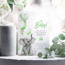Elefante de Bebé Baby Shower neutro