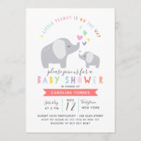 Elefante de cacahuate pequeño | BABY SHOWER | Arco