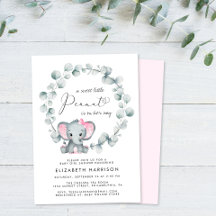 Elefante Eucalyptus Baby Girl Shower
