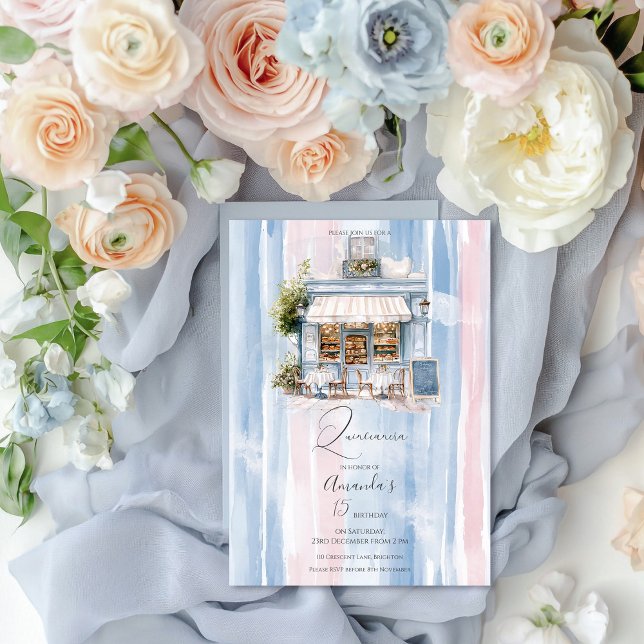 Invitación Elegance French Cafe Birthday (Subido por el creador)