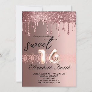 Invitación Elegance Rosa Dris de Oro Dulce