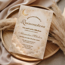 Invitación Elegancia a la Luz de la Luna Quinceañera