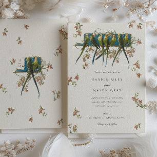 Invitación Elegancia botánica Parrot Wedting Suite