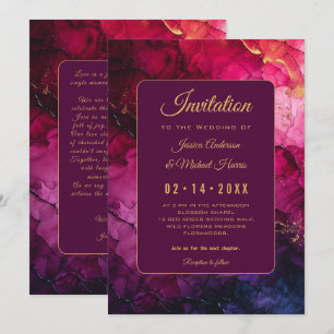 Invitación Elegancia celeste: La sinfonía de mármol