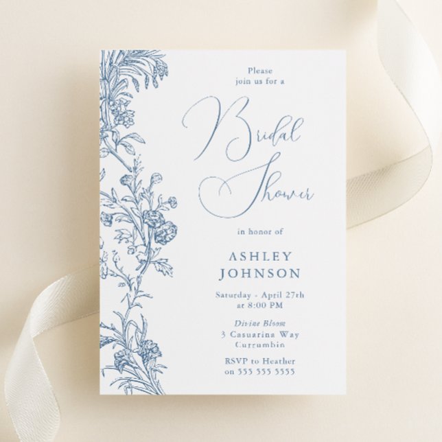 Invitación Elegancia clásica moderna ducha de novia (Subido por el creador)