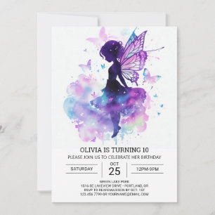 Invitación Elegancia de cumpleaños de un fantástico Jardín de