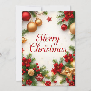 Invitación Elegancia de Navidades: Una celebración festiva