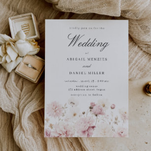 Invitación Elegancia divina: Boda floral de Rubor Garden