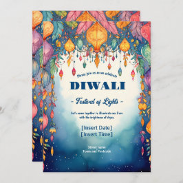 Invitación Elegancia Diwali de Crepúsculo