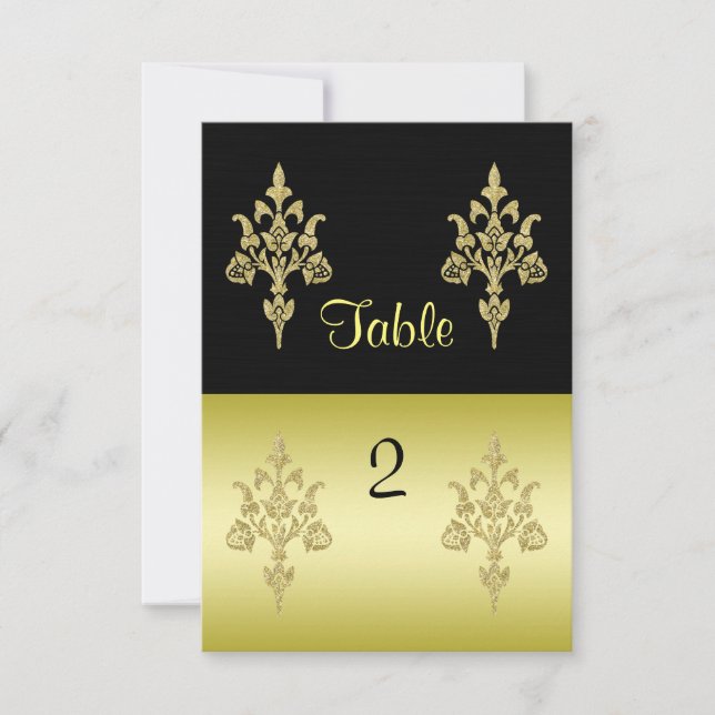 Invitación Elegancia Dorada (Anverso)