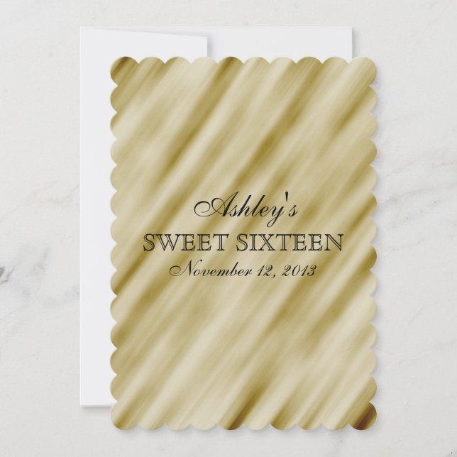 Invitación Elegancia dorada (Anverso)
