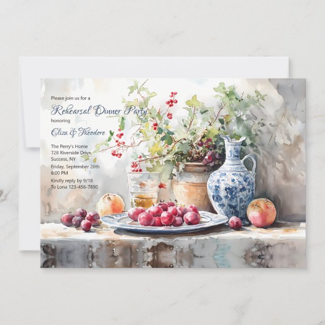 Invitación Elegancia en la Cena de Gala (Anverso)