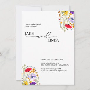 Invitación Elegancia en la flor: un Boda acuático moderno