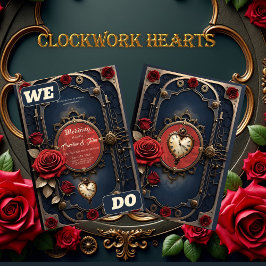 Invitación Elegancia Eterna – Corazón de Relojería