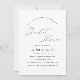 Invitación Elegancia eterna | Ducha Británica Simple