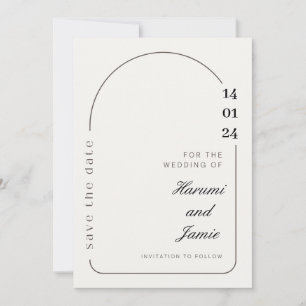 Invitación Elegancia Guardar la fecha