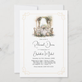 Invitación Elegancia inmadura Ensayo de dinero antiguo Cena