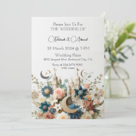 Invitación Elegancia islámica de flor