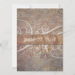 Invitación Elegancia italiana damasco toscano vintage