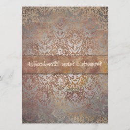 Invitación Elegancia italiana vintage de la Toscana Damask