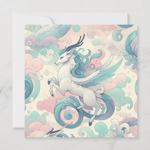 Invitación Elegancia mística: los susurros del Pastel Kirin