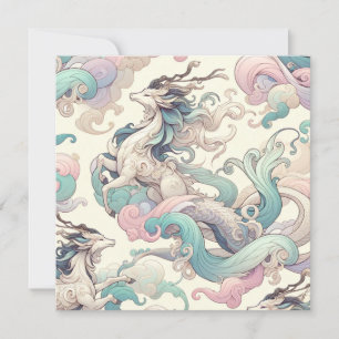 Invitación Elegancia mística: los susurros del Pastel Kirin