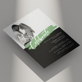 Invitación Elegancia moderna La boda fotográfica invita a la 