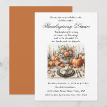 Elegancia Rústica Cena de Acción de Gracias con Am