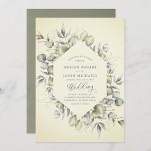 Elegancia rústica Eucalyptus Greenery Boda