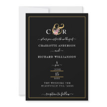Elegancia simple, Ampersand de oro en negro