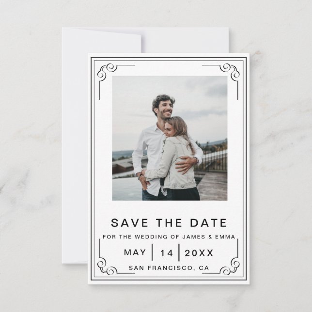 Invitación Elegancia sin tiempo Personalizar tu Boda moderno (Anverso)