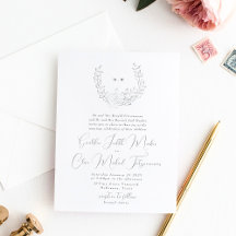 Elegancia sutil | Boda de monograma de la guirnald