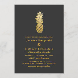 Invitación Elegancia tropical | Boda de piña