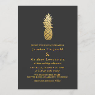 Invitación Elegancia tropical   Boda de piña