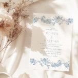 Invitación Elegancia vintage: Boda floral clásico<br><div class="desc">Elegancia vintage: Invitación a la Boda Floral Clásica Ver colección coincidente en nuestra tienda Nest y Nest</div>