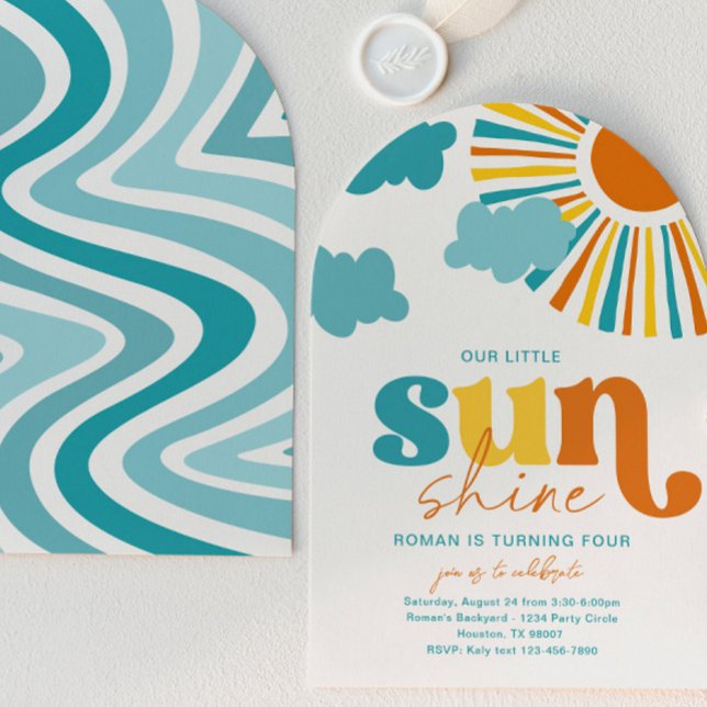 Invitación Elegant Arch Sun Birthday Invitation (Subido por el creador)