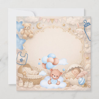 Invitación Elegant Baby Celebration Invitation Template