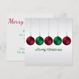 Invitación Elegant bauble and stars