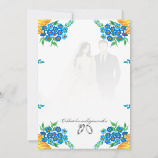 Invitación Elegant Blank Wedding Invitation – Fully Customiza