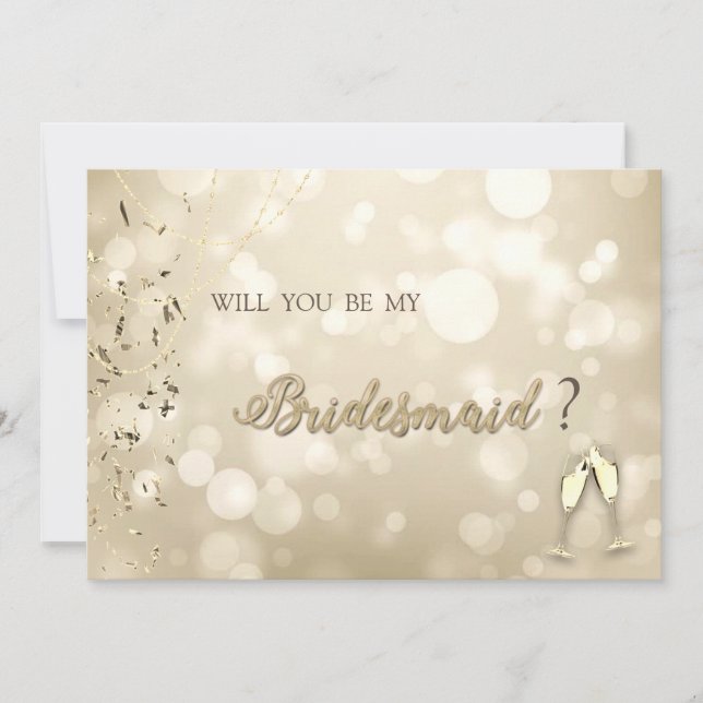 Invitación Elegant Bokeh,Confetti Wine Glasses  (Anverso)