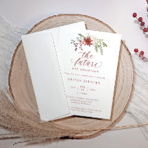 Elegant Botanical Christmas Bridal Shower