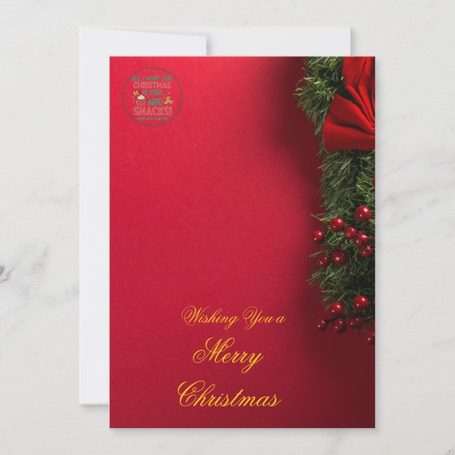Invitación Elegant Christmas Invitation Card | Merry Christma (Anverso)