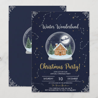 Invitación Elegant Christmas Tree Holiday Party Invitation