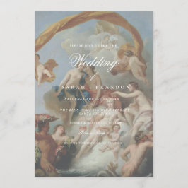 Invitación Elegant Classic Old painting Wedding