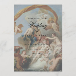 Invitación Elegant Classic Old painting Wedding