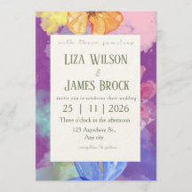 Elegant  Colorful Floral  Wedding 