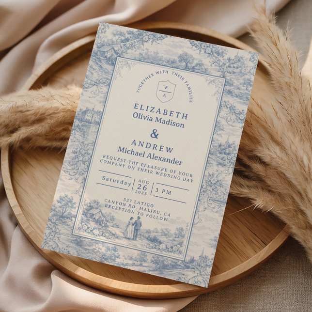 Invitación Elegant Countryside Manor Wedding (Subido por el creador)