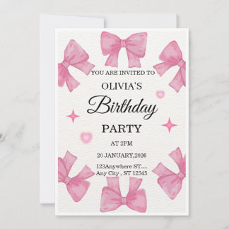 Invitación Elegant Custom Birthday Invitation | Modern Person