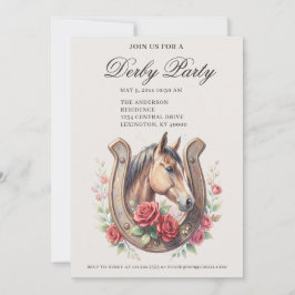 Invitación Elegant Derby Party 